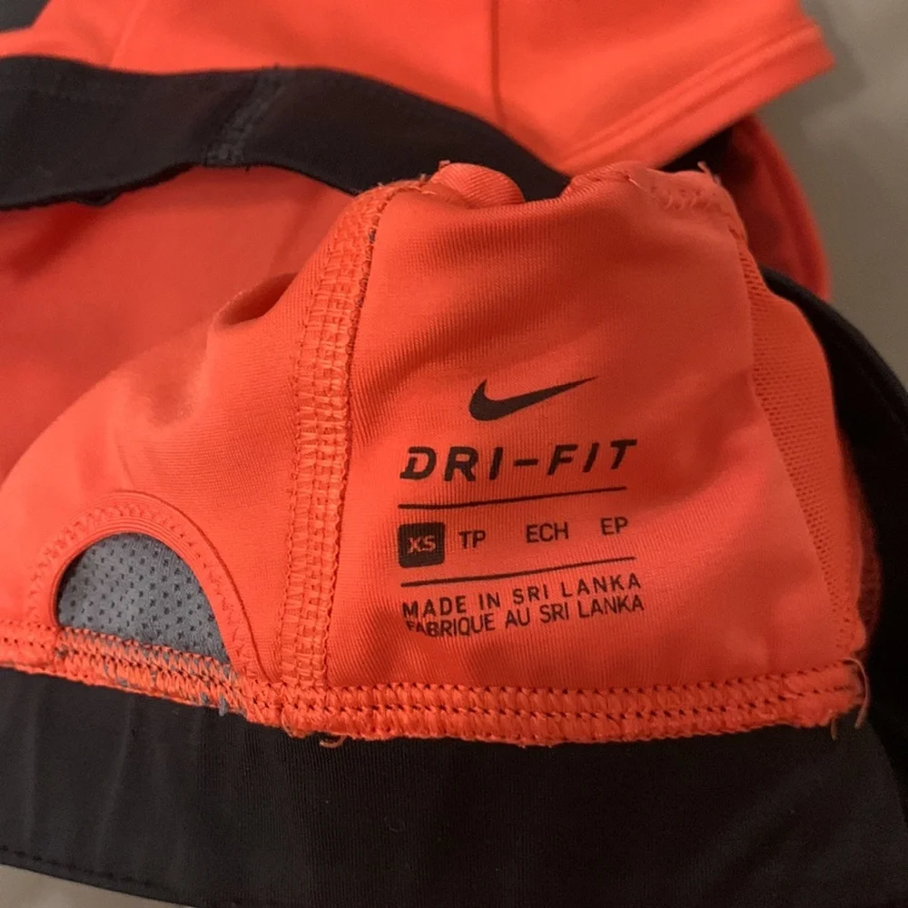 Nike Ember Glow & Black Indy Plunge Light-Support Sports Bra